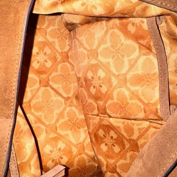 Lucky Brand Suede Shoulder Tote in Camel Brown - Picture 8 of 8